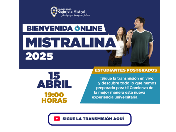 En vivo: Bienvenida estudiantes Postgrados UGM 2025 / Martes 15 de abril 19.00 horas