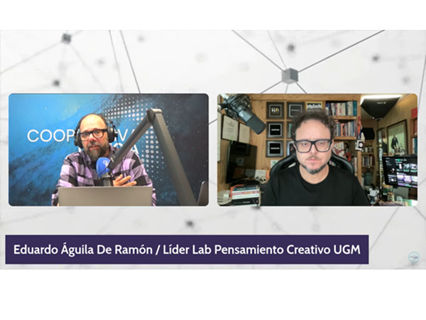 Video: Eduardo Águila de Ramón, Líder Lab Pensamiento Creativo UGM, en entrevista con Radio Cooperativa para celebrar la creatividad
