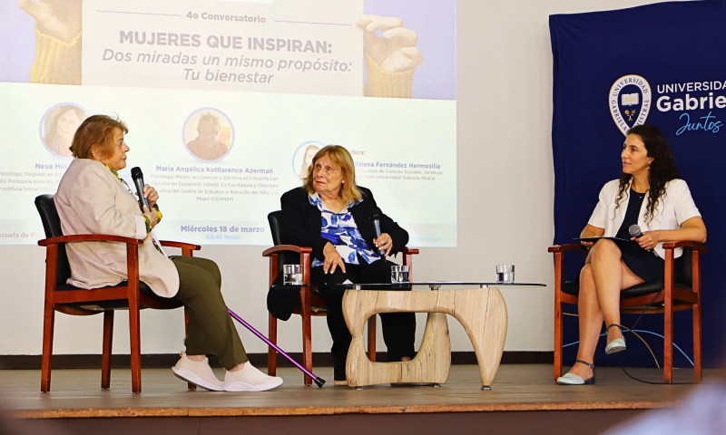 Neva Milicic y María Angélica Kotliarenco reflexionaron sobre el rol social de la psicología en Conversatorio UGM “Mujeres que inspiran”