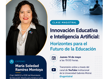 Video: | Magíster en Docencia para la Educación Superior UGM presenta clase magistral de la Dra. María Soledad Ramírez Montoya sobre IA e innovación educativa