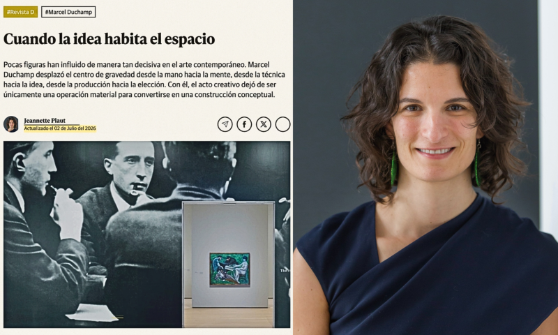 Decana Jeannette Plaut reflexiona sobre el legado de Marcel Duchamp y su influencia en la arquitectura y el diseño