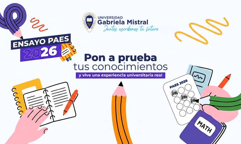 Ensayo PAES Primavera 2026: inscríbete gratis y prepárate en la UGM este 26 de septiembre