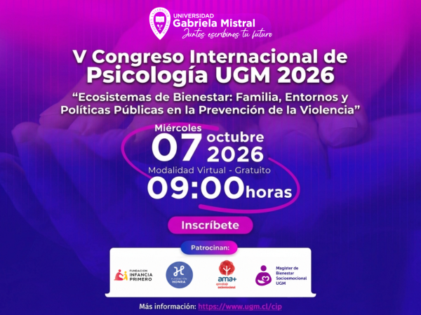 Inscríbete al V Congreso Internacional de Psicología UGM sobre bienestar y prevención de la violencia