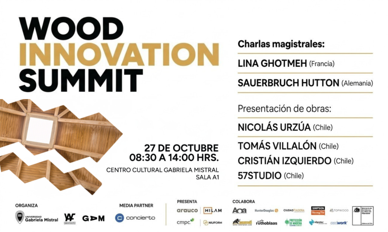 27 de octubre | Participa en la primera edición del Wood Innovation Summit en Chile