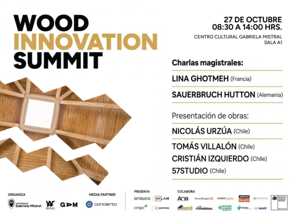 27 de octubre | Participa en la primera edición del Wood Innovation Summit en Chile